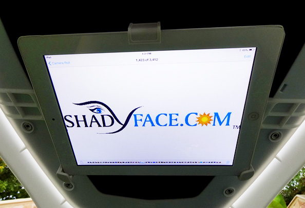 ShadyFace  Mobile Device and Tablet Viewing Travel Shade